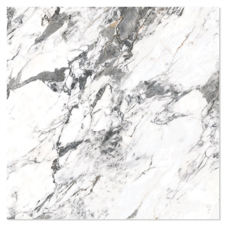 Marmor Klinker Arabescato Vit Polerad 75x75 cm-0